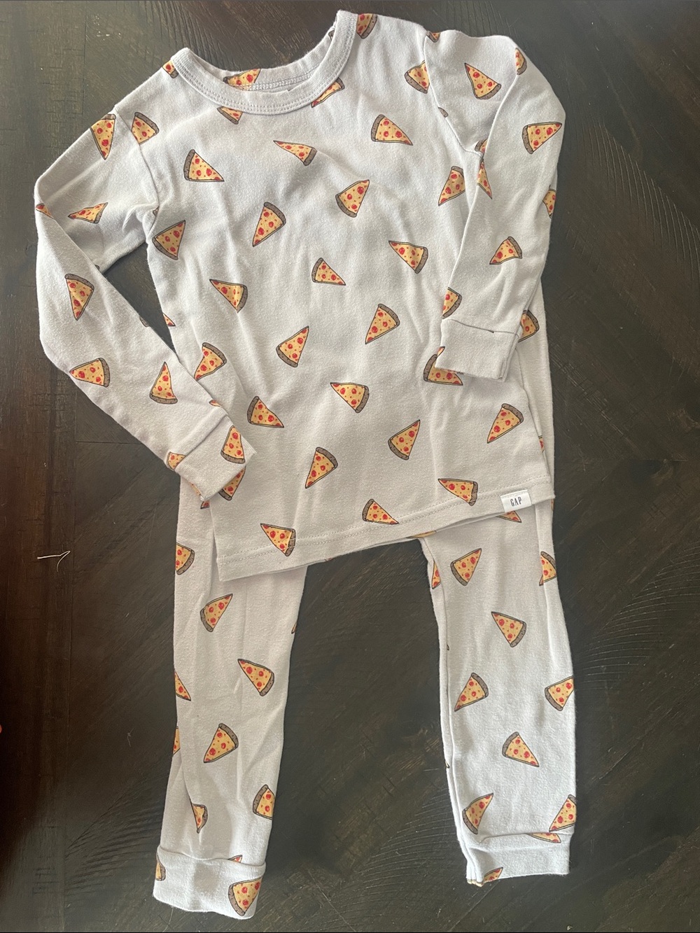 GAP Grey Pizza Slice Kids Pajama Set